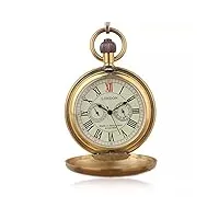 yingmuzi 6 pièces d'or mécanique à remontage manuel montres montres de poche vintage pour hommes femmes cadeau cadeau d'anniversaire de noël pour la fête des pères d'anniversaire de mariage