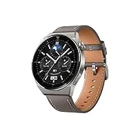 huawei watch gt 3 pro 46mm montres connectées avec ecg,suivi de la santé en continu, jusqu'à 14 jours d'autonomie, charge sans fil,/gps/bluetooth 5.2/charge sans fil/compatible avec ios et android