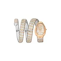 just cavalli femme analogique quartz montre avec bracelet en acier inoxydable jc1l226m0065