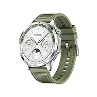 huawei watch gt 4 montre connectée intelligente jusqu'à 14 jours d'autonomie - compatible avec ios et android - suivi de la fréquence cardiaque - montre sport, spo2 et gps - 46mm vert version fr