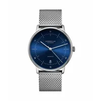 montre sternglas naos automatic silver blue