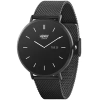 henry london smartwatch hls65-0004 - unisex - montre connectée - montre digitale/montre connectée - stainless steel - verre minéral