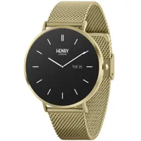 henry london smartwatch hls65-0006 - unisex - montre connectée - montre digitale/montre connectée - stainless steel - verre minéral