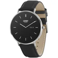 henry london smartwatch hls65-0009 - unisex - montre connectée - montre digitale/montre connectée - stainless steel - verre minéral