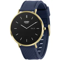 henry london smartwatch hls65-0012 - unisex - montre connectée - montre digitale/montre connectée - stainless steel - verre minéral