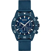boss 1513919 watch bleu