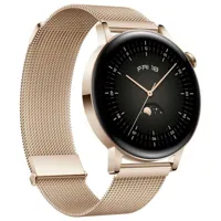 huawei watch gt3 42 mm smartwatch doré