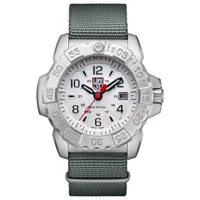 luminox navy seal steel 3257 watch argenté 45 mm