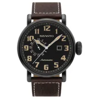 szanto 6102 big aviator automatic watch marron,noir