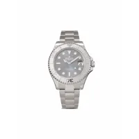 rolex montre yacht-master 37 mm pre-owned (2022) - gris