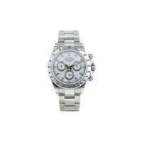 rolex montre cosmograph daytona 40 mm pre-owned (2003) - blanc
