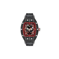 philipp plein montre crypto king cry$tal ghost 44 mm - gris