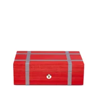 rapport boîte à accessoires en bois carnaby (28 cm x 17 cm) - rouge