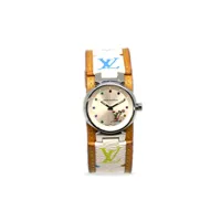louis vuitton pre-owned montre tambour 24 mm pre-owned (années 1990-2000) - or