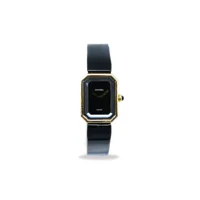 chanel pre-owned montre première 20 mm pre-owned (1987) - noir