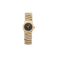 bvlgari pre-owned montre tubogas 19 mm pre-owned - noir