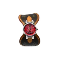 louis vuitton pre-owned montre tambour 28 mm pre-owned (années 1990-2000) - rouge
