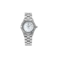tag heuer pre-owned montre aquaracer 27 mm pre-owned - blanc