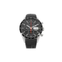 tag heuer montre carrera 41 mm pre-owned - noir
