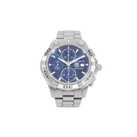 tag heuer montre chronographe aquaracer 300m chronograph 42 mm pre-owned - bleu
