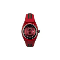 gucci pre-owned montre sync 35 mm pre-owned (2013-2015) - rouge